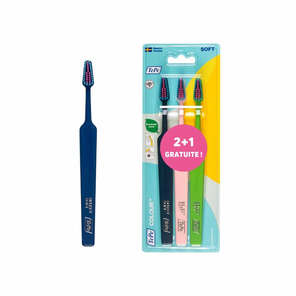 TePe Colour Soft Brosses à Dents Souples x3