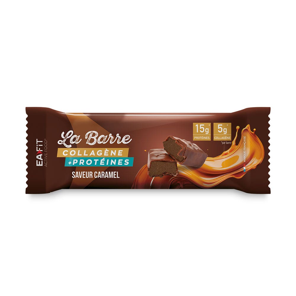 Eafit Active Food Barre Protéinée Collagène Caramel