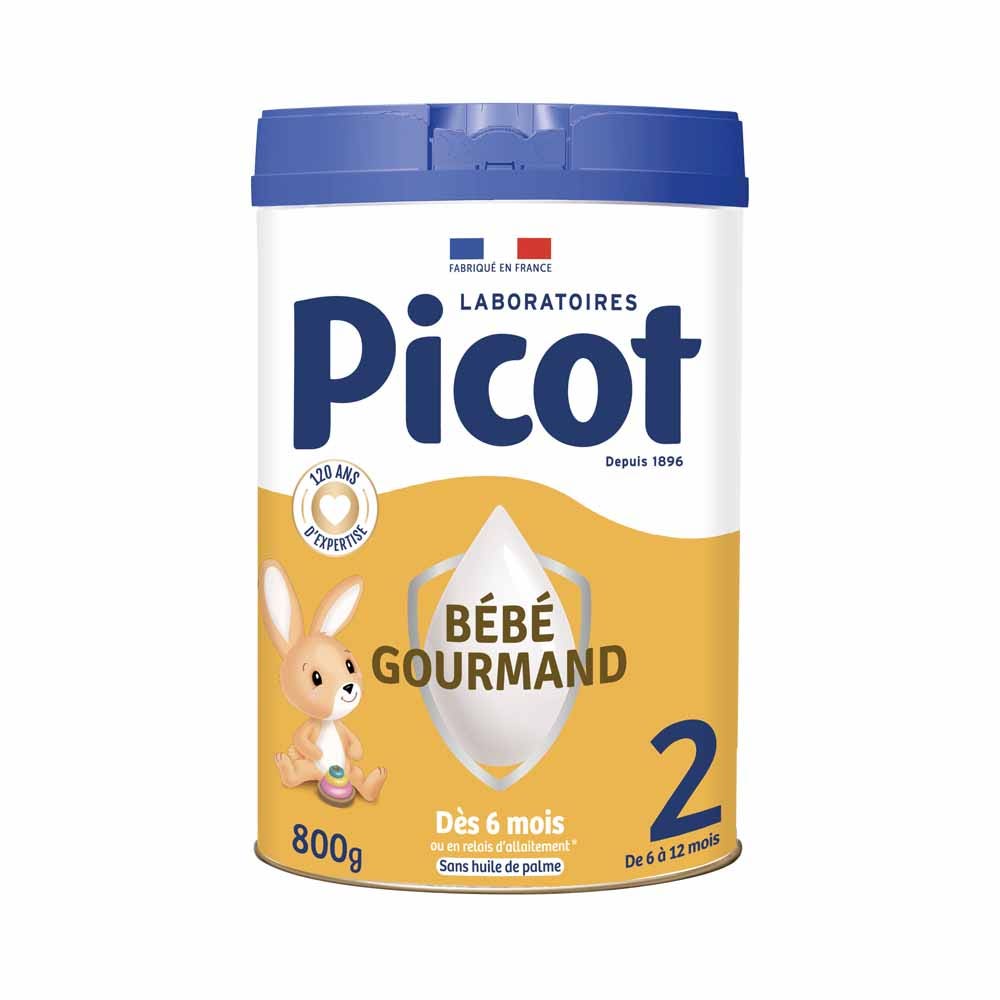 Picot Lait En Poudre Sans Huile De Palme Bebe Gourmand 2 De 6 A 12 Mois 800g