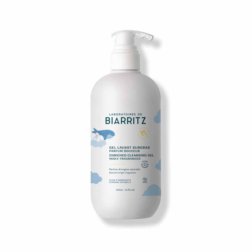 Laboratoires De Biarritz Bébé Gel lavant Surgras Bio Parfum Douceur Corps & Cheveux 500ml
