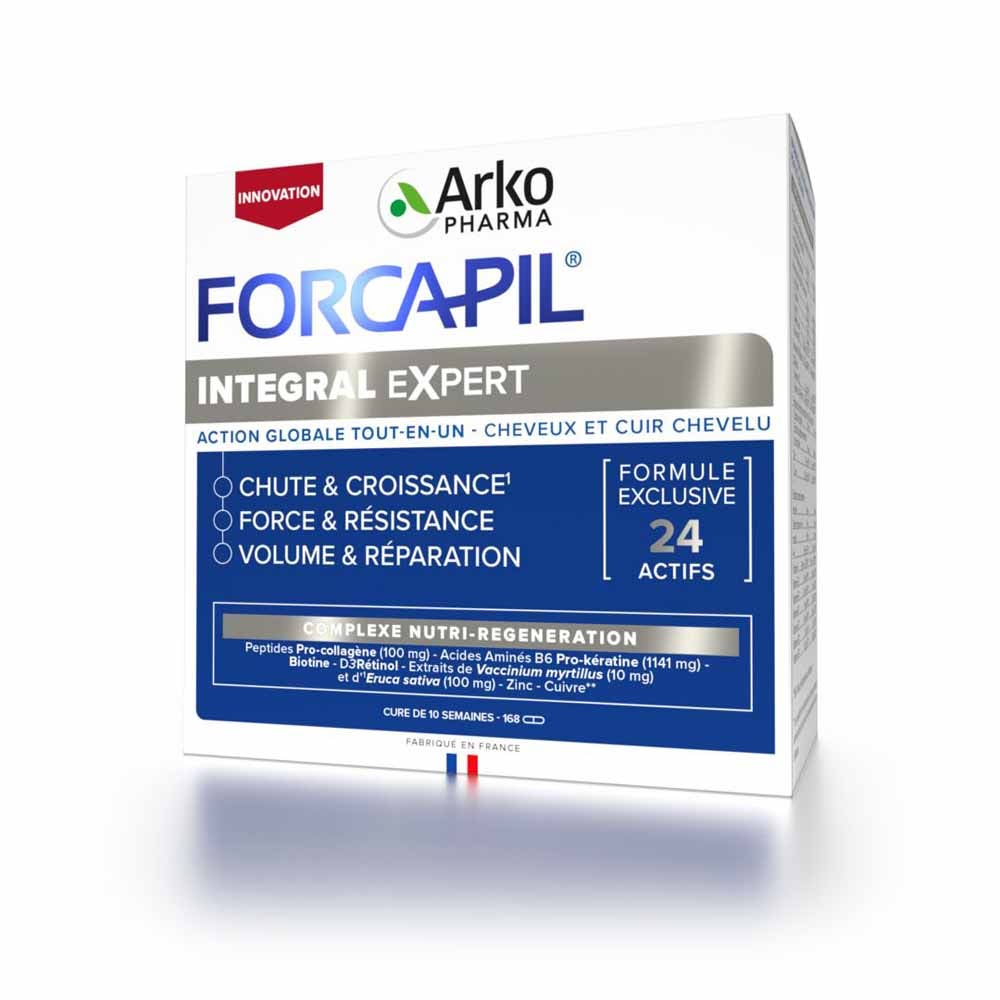 Arkopharma Forcapil Integral Expert Chute, Croissance, Force et Réparation 168 Gélules