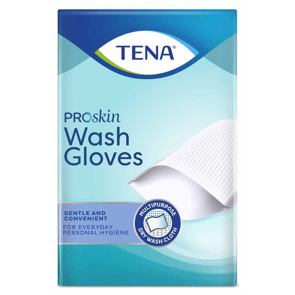 Tena Soft & Strong Gant de Toilette à Usage Unique x50