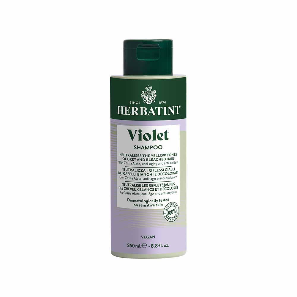 Herbatint Violet Shampooing Neutralise les Reflets Jaunes 260ml