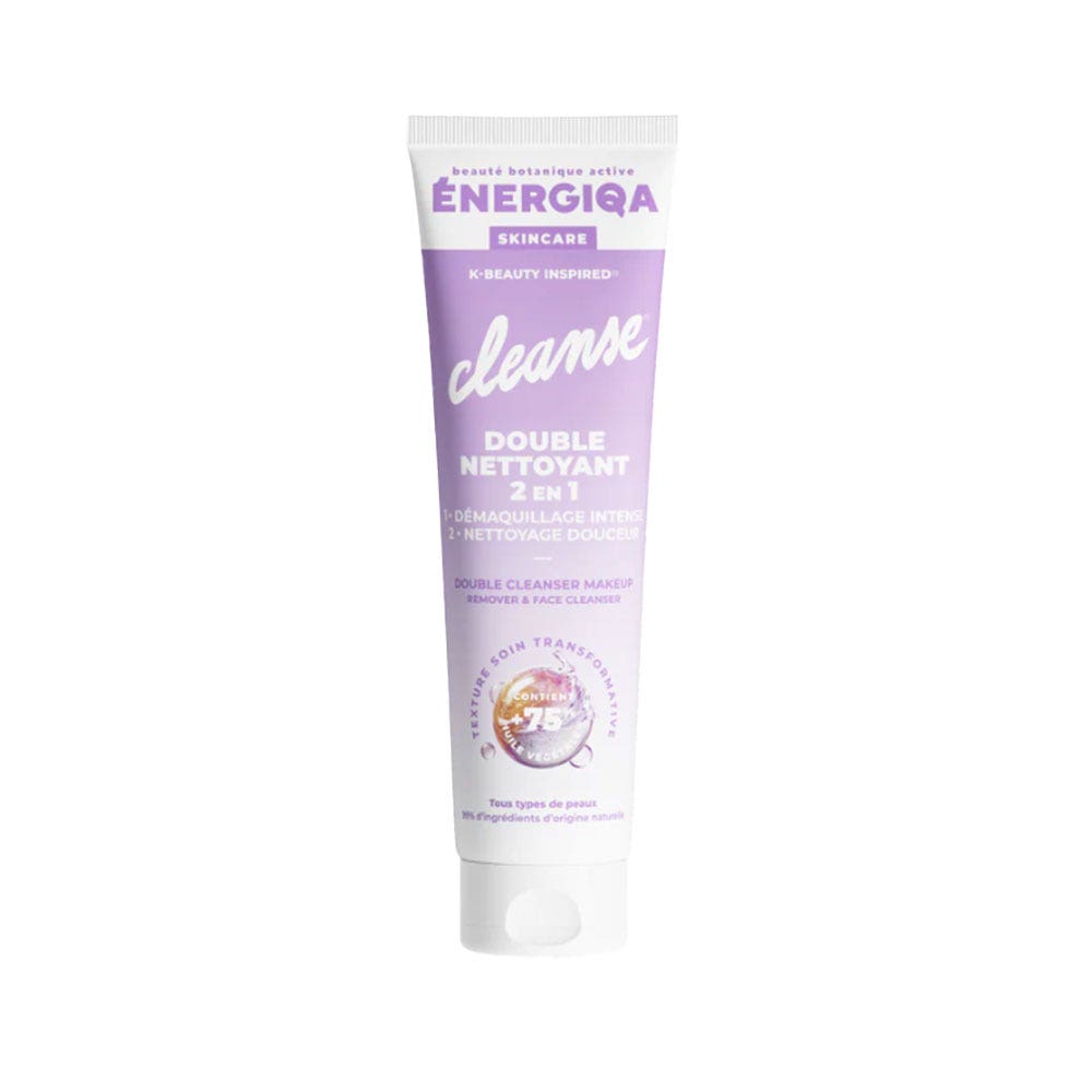 Energiqa Nettoyant Visage 2 en 1 Cleanse Double Nettoyage 140ml