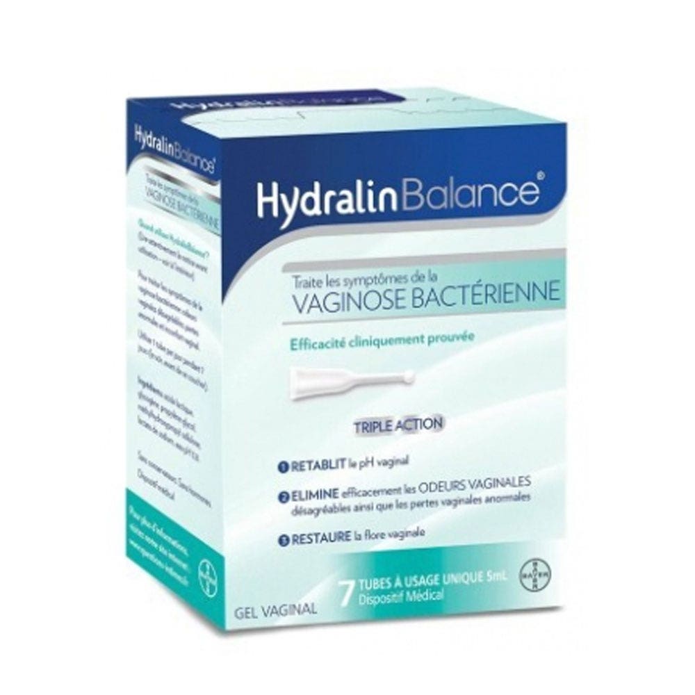 Hydralin Balance Gel Vaginal Vaginose Bacterienne 7x5ml
