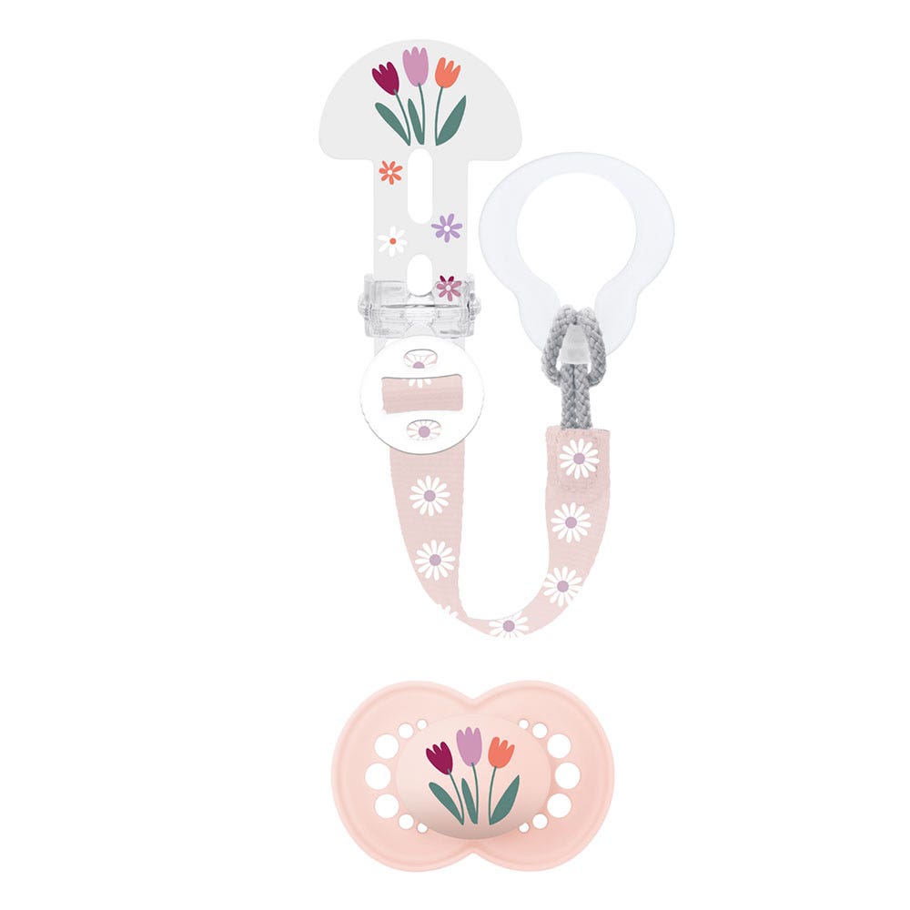 Mam Kit Sucette Symétrique + Attache Sucette Dès 6 Mois x1