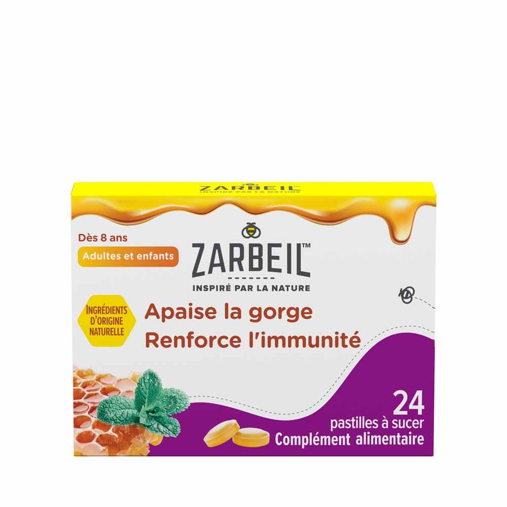 Zarbeil Apaise la gorge 24 pastilles