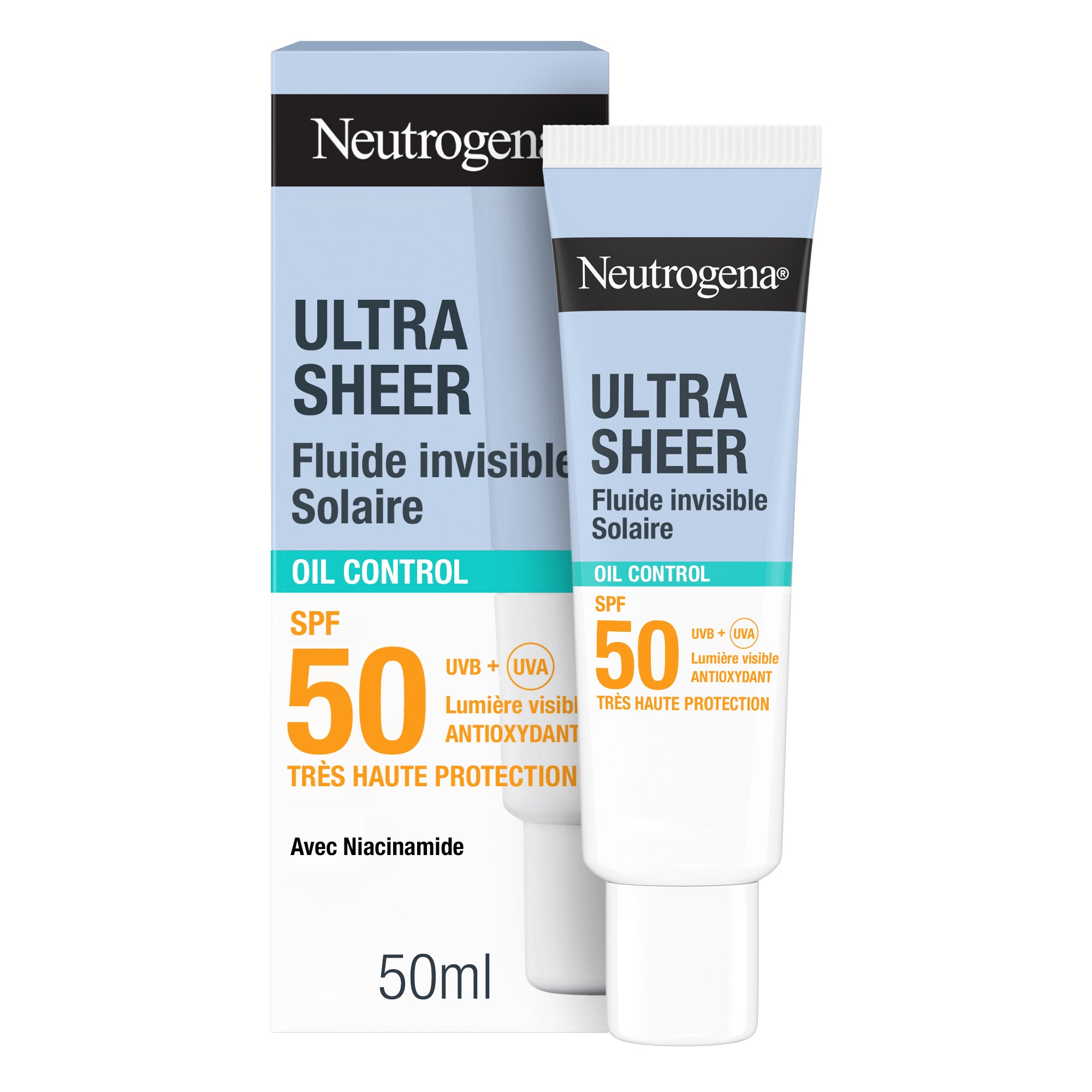 Neutrogena Ultra Sheer Fluide Solaire Invisible Oil Control SPF50+ 50ml