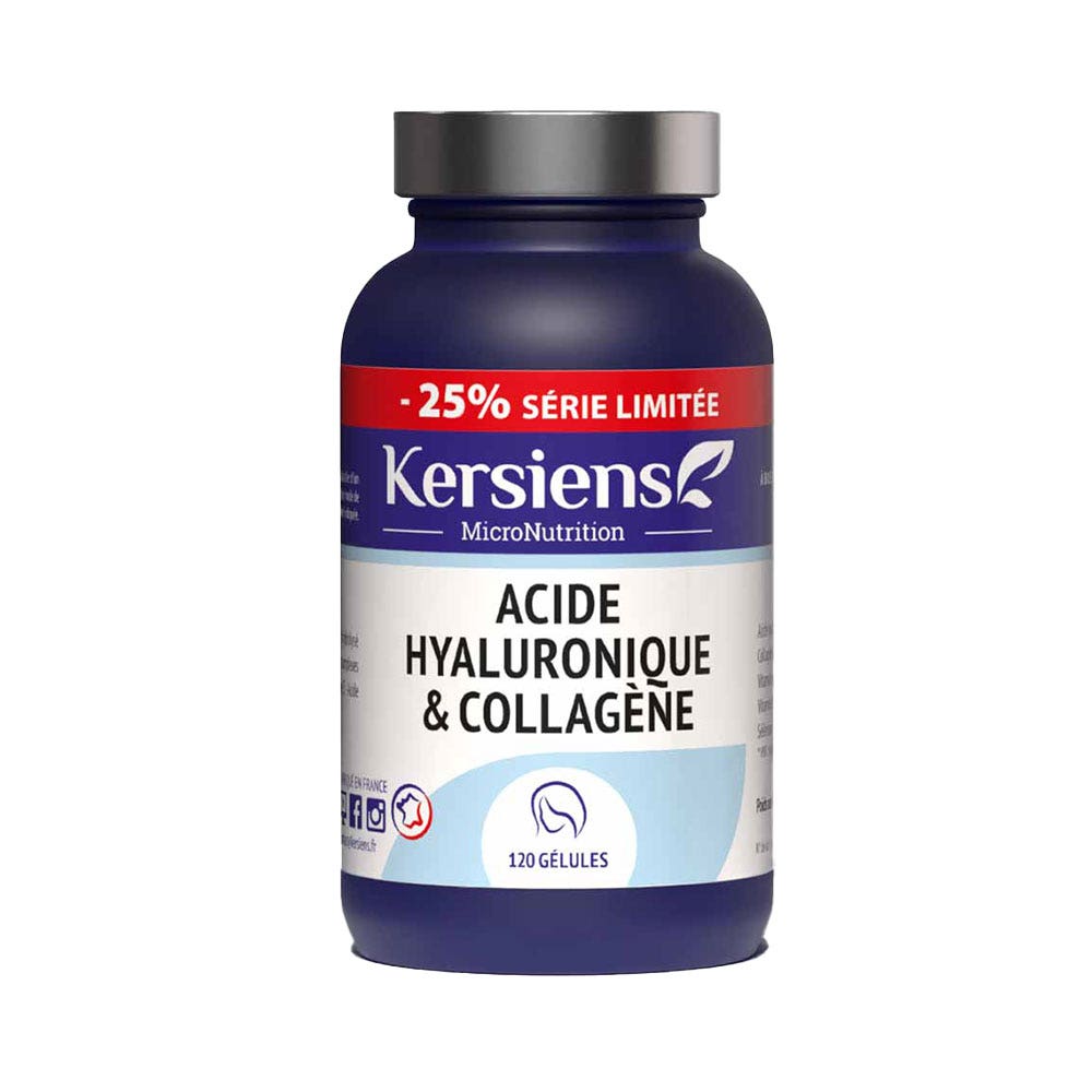 Kersiens Acide Hyaluronique et Collagène 120 Gélules