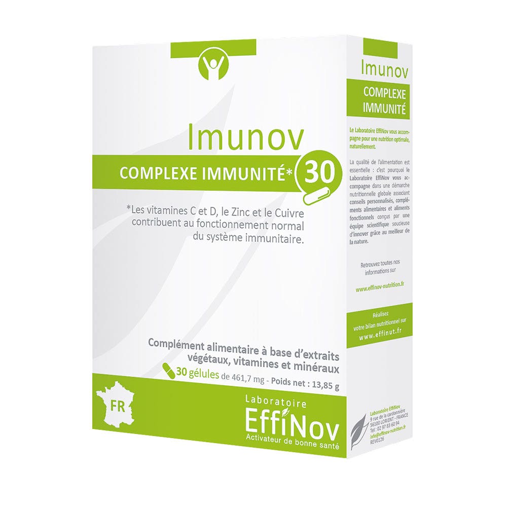 Effinov Nutrition Imunov Complexe Immunité 30 Gélules