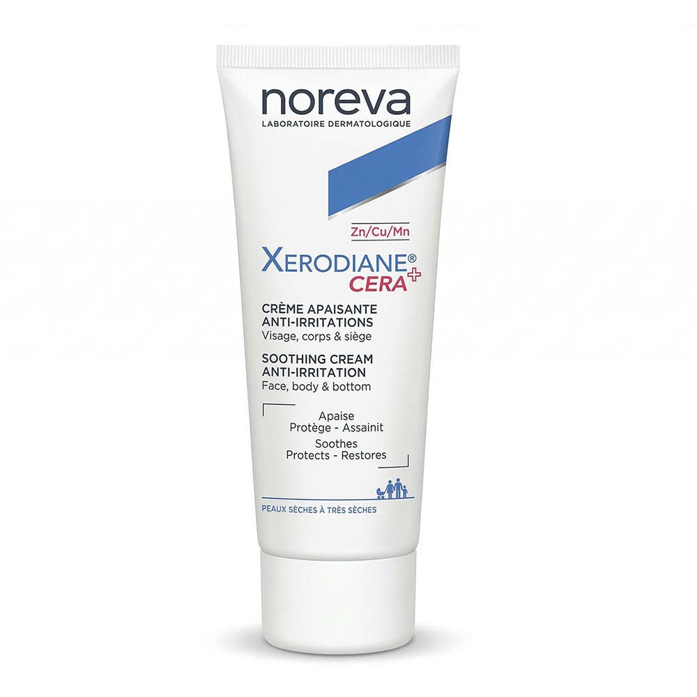 Noreva Xerodiane Cera+ Crème Apaisante Anti-irritations Cu/ Zn/ Mn 40ml
