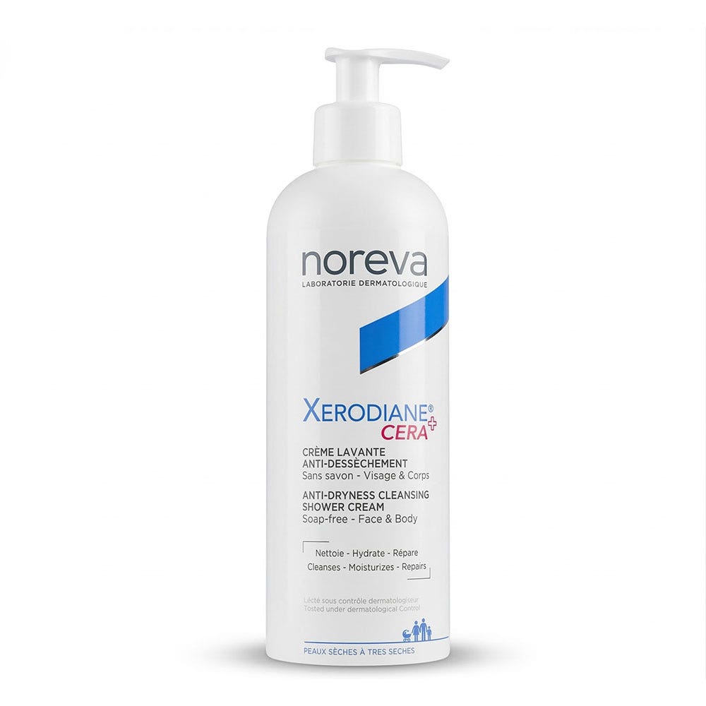 Noreva Xerodiane Cera+ Crème Lavante anti-dessèchement Peaux Sèches à très sèches 500ml