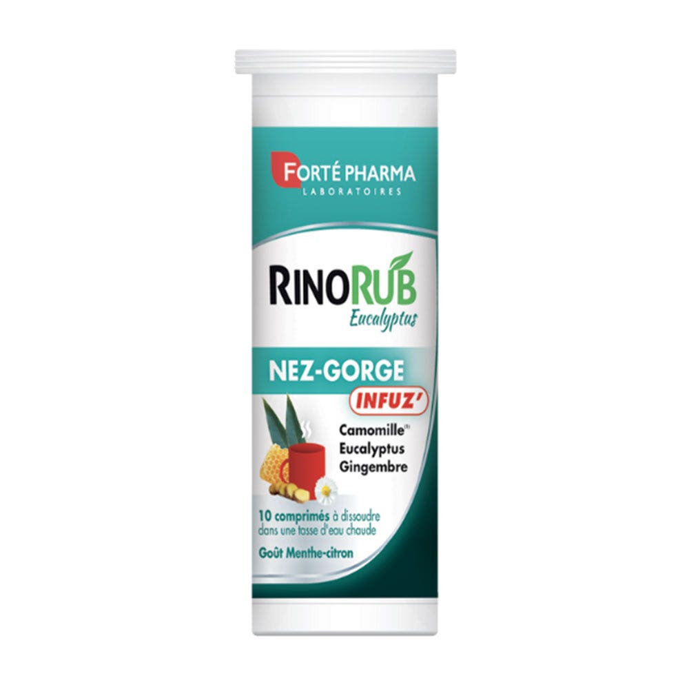 Forté Pharma RinoRub Nez Gorge Infuz' 10 comprimés à dissoudre