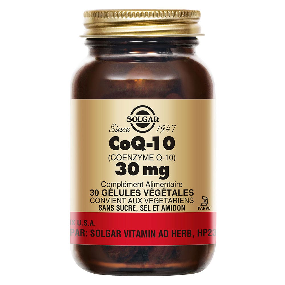 Coq10 30mg 30 Gelules Solgar