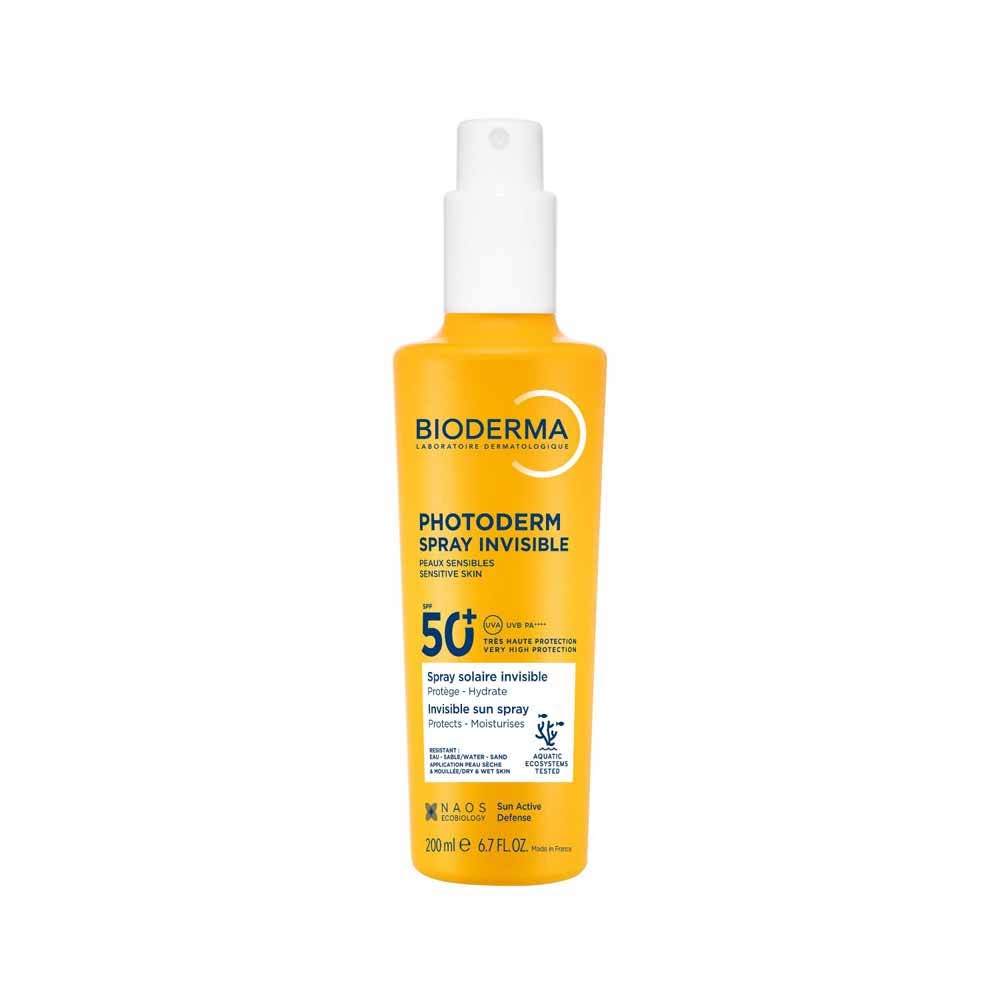 Bioderma Photoderm Spray Solaire Invisible SPF50+ Peaux Sensibles 200ml