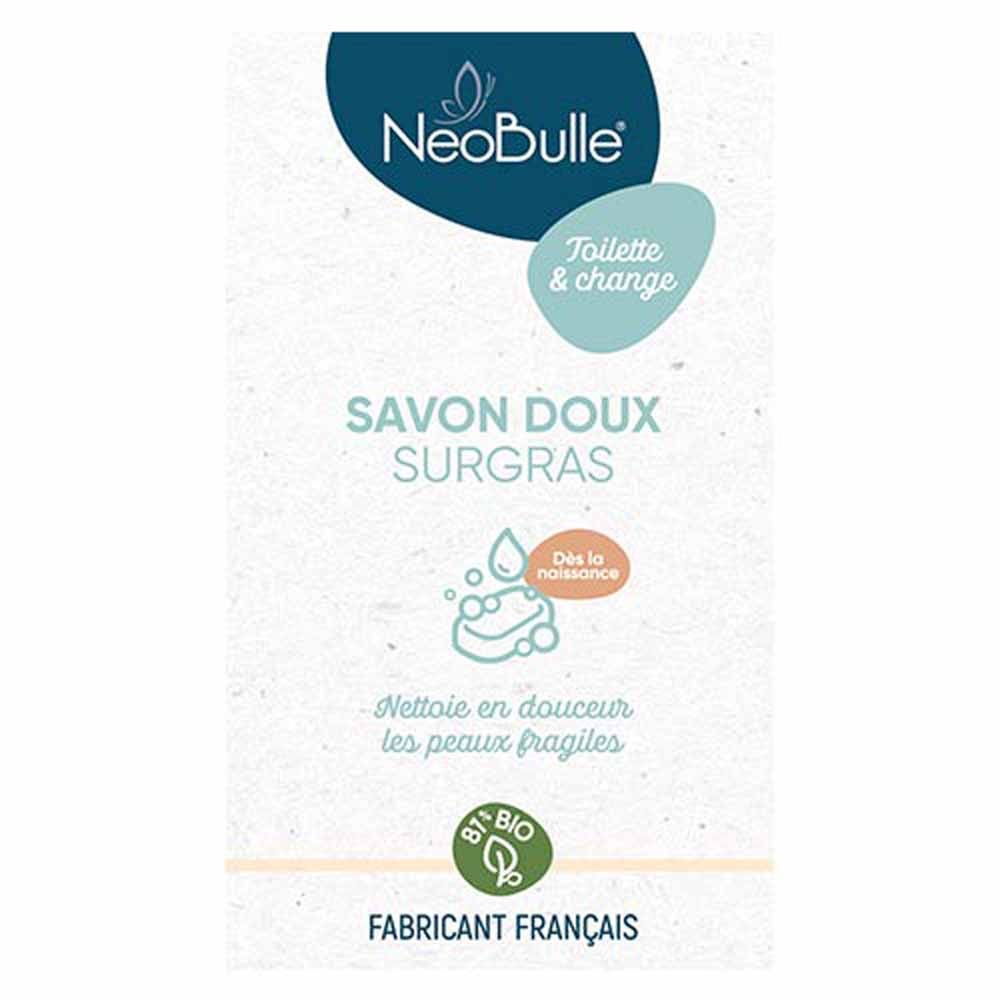 Neobulle Soins Peau Sensible Savon Doux Surgras 100 g