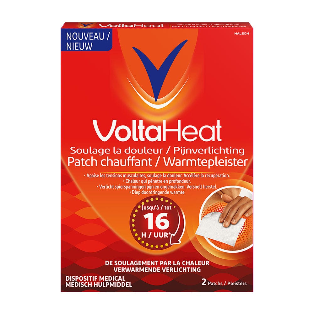 Haleon VoltaHeat Patchs Chauffants Soulage la douleur x2
