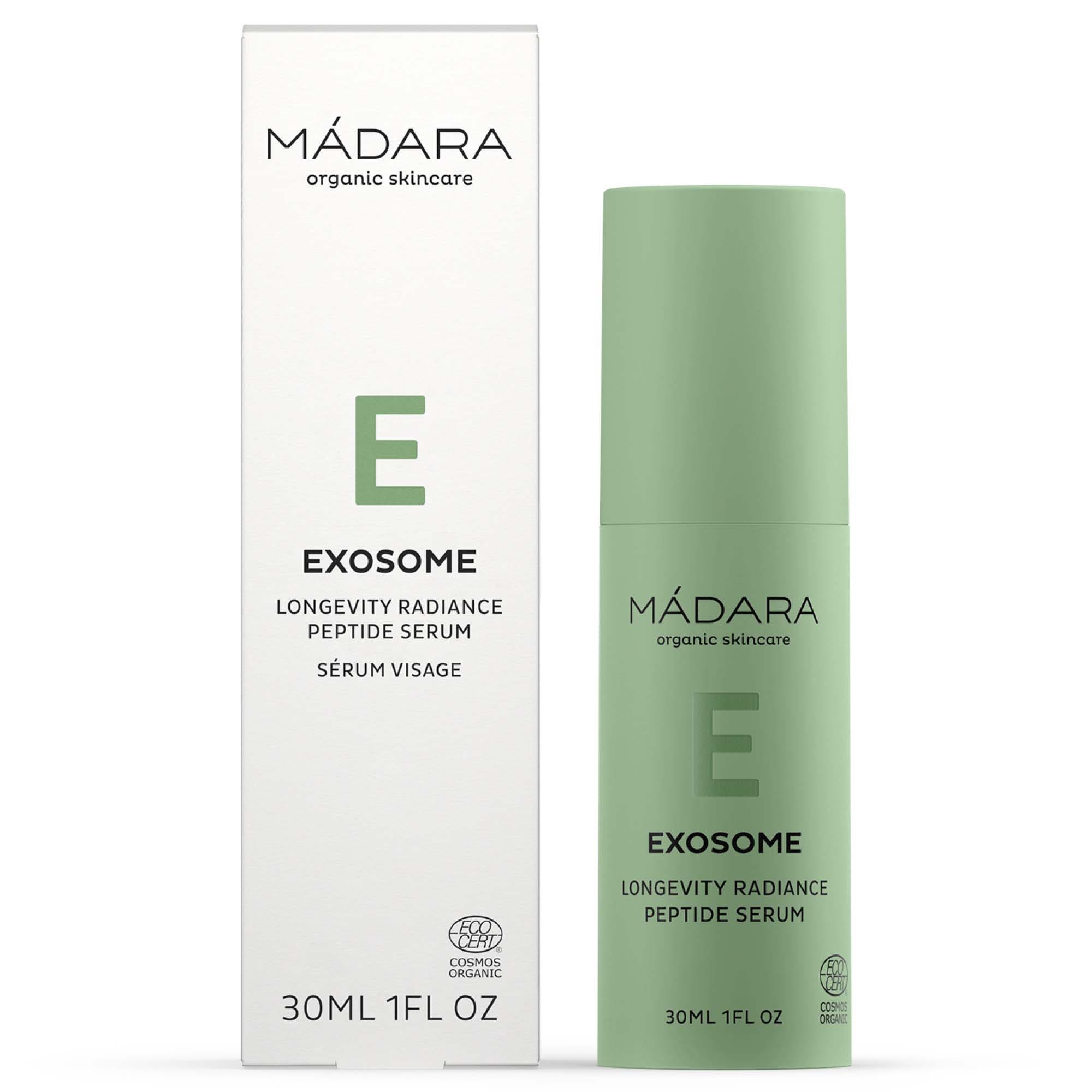 MÁDARA organic skincare Exosome Longevity Sérum Éclat aux peptides 30ml