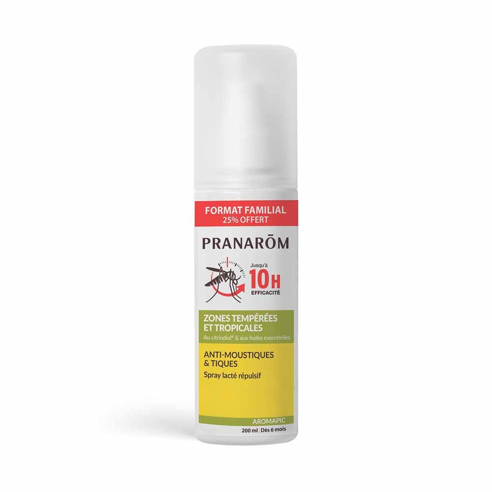 Pranarôm Aromapic Spray Lacté Anti-Moustiques 200ml