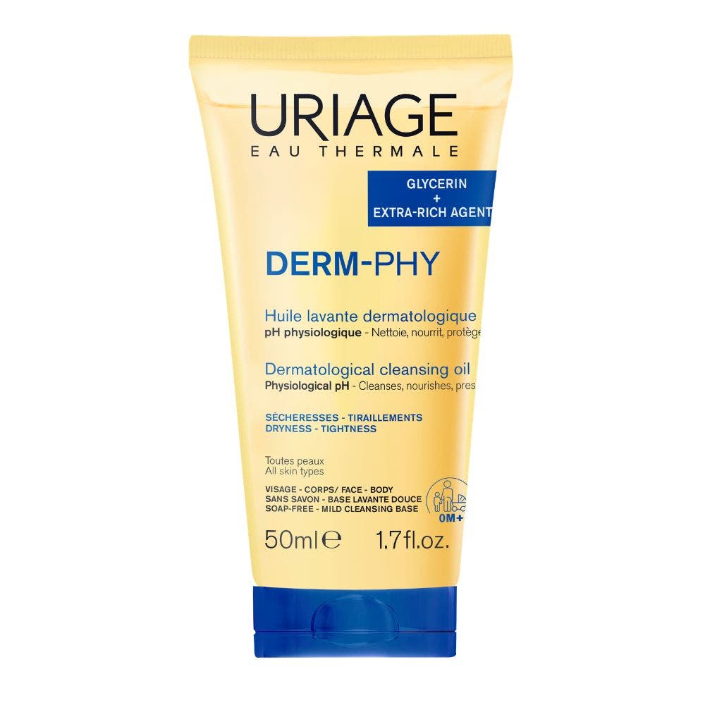 Uriage Derm-Phy Huile Lavante Dermatologique Visage et Corps 50ml