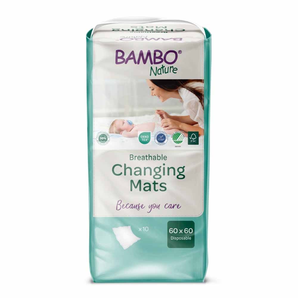 Bambo Nature Carrés à Langer Changing Mats 60x60cm x10