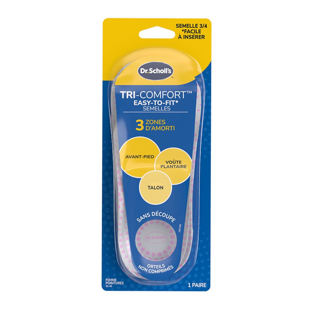 Scholl Semelles Tri-Comfort Taille 35 à 40