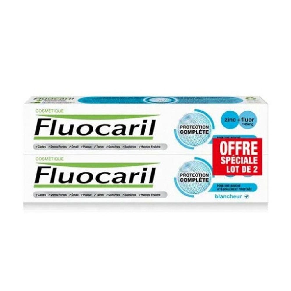 Fluocaril Dentifrice Protection Complète Blancheur 2x75ml