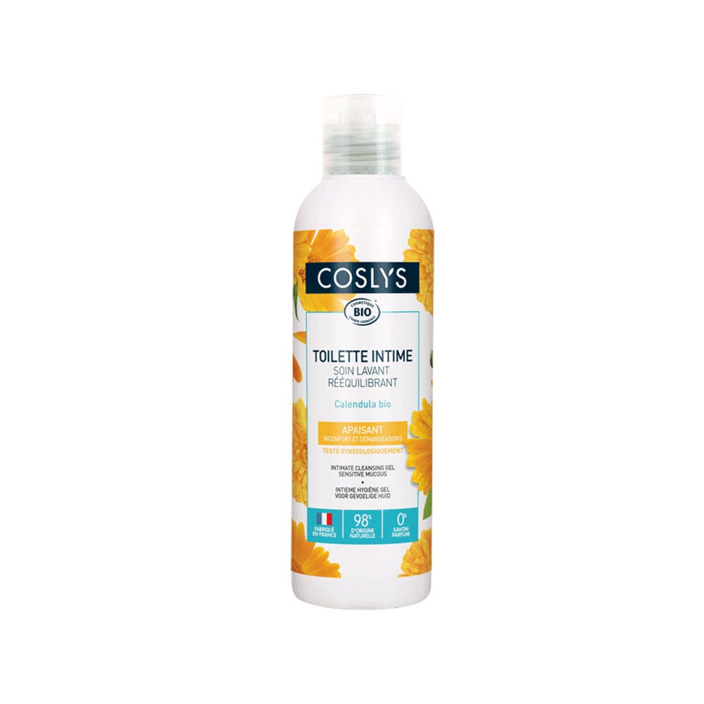 Coslys Soin Lavant Intime Rééquilibrant ph8 Bio 250ml