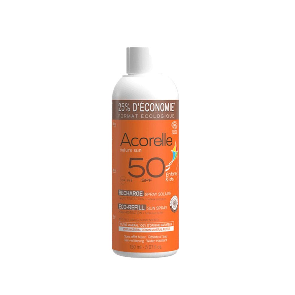 Acorelle Recharge Spray Solaire Enfant SPF50 150g