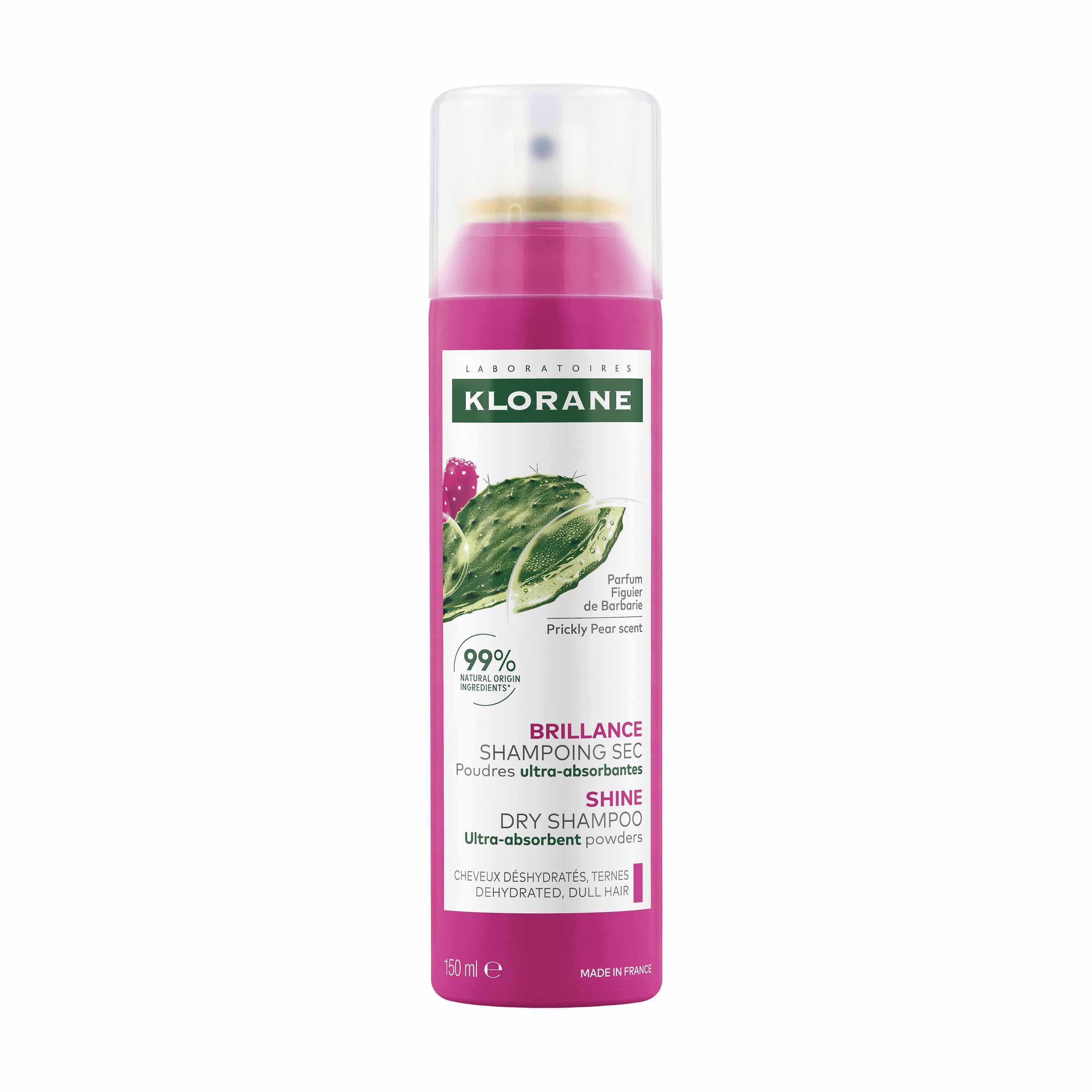 Klorane Figuier de Barbarie Shampoing Sec Brillance Cheveux Déshydratés et Ternes 150ml