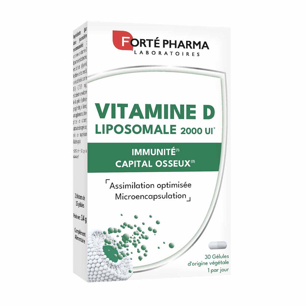 Forté Pharma Forté Royal Vitamine D Liposomale 2000UI Immunité et Santé Des Os 30 gélules