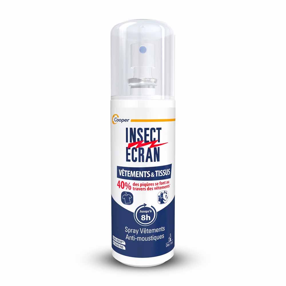 Insect Ecran Vêtements Spray Vêtements & Tissus Anti-Moustiques 100ml