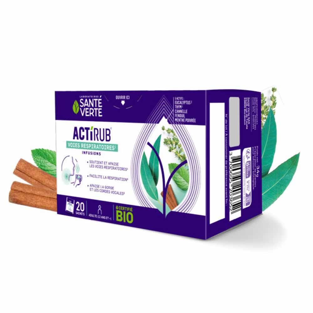 Sante Verte ActiRub Tisane Respi Bio 20 sachets