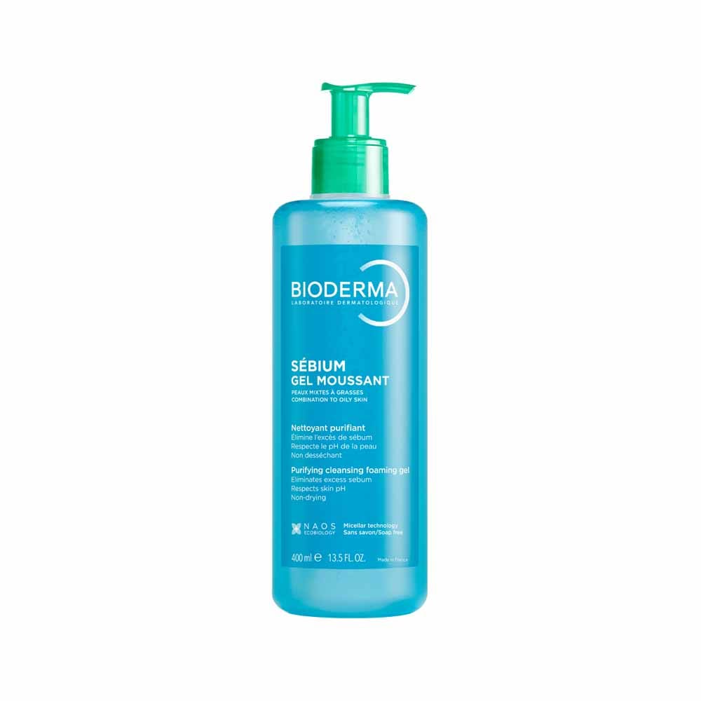 Bioderma Sebium Gel Moussant Peau Mixte Grasse 400ml