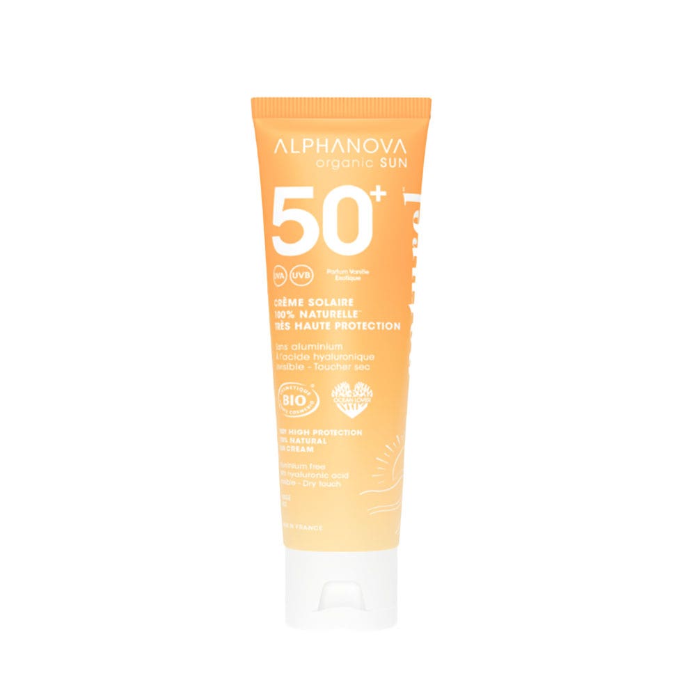 Alphanova Organic Sun Crème Solaire Spf50+ Parfumée 50g