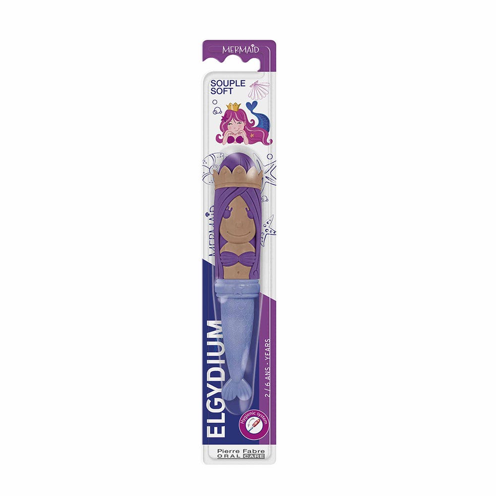 Elgydium Kids Mermaid 2/6 ans Brosse à dents Enfant