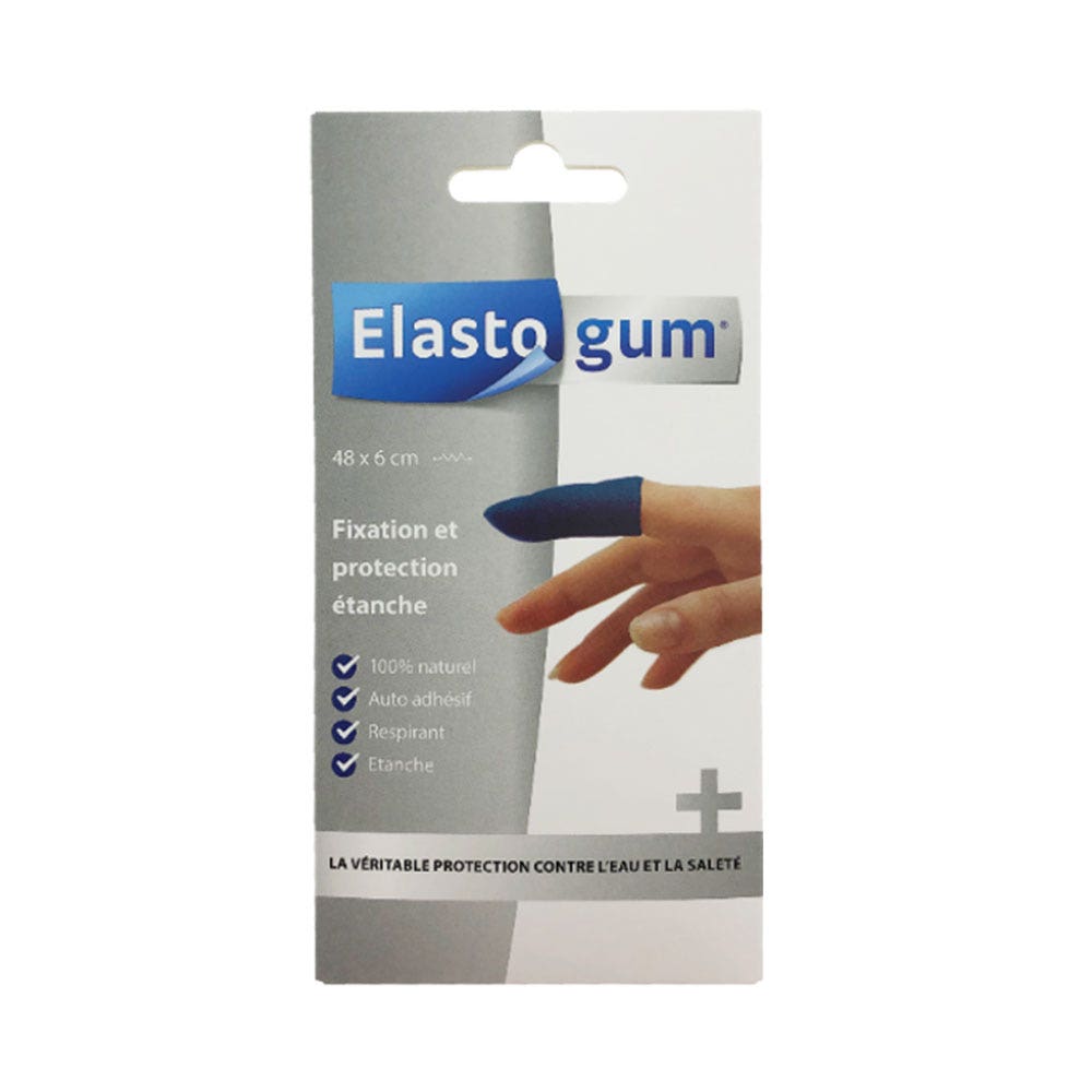 Elastogum Fixation et Protection Etanche 48x6cm Bleu