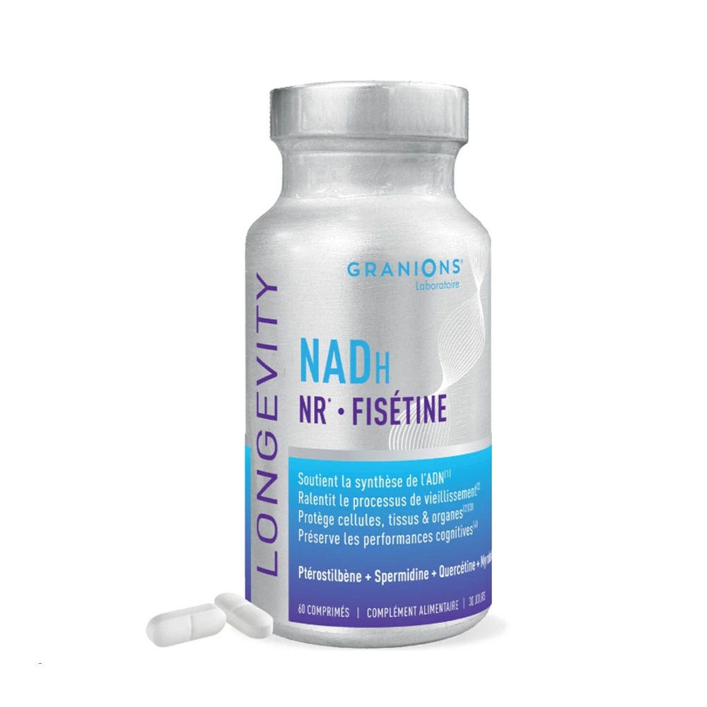 Granions Complexe Longevity NADH NR Spermidine 60 comprimés