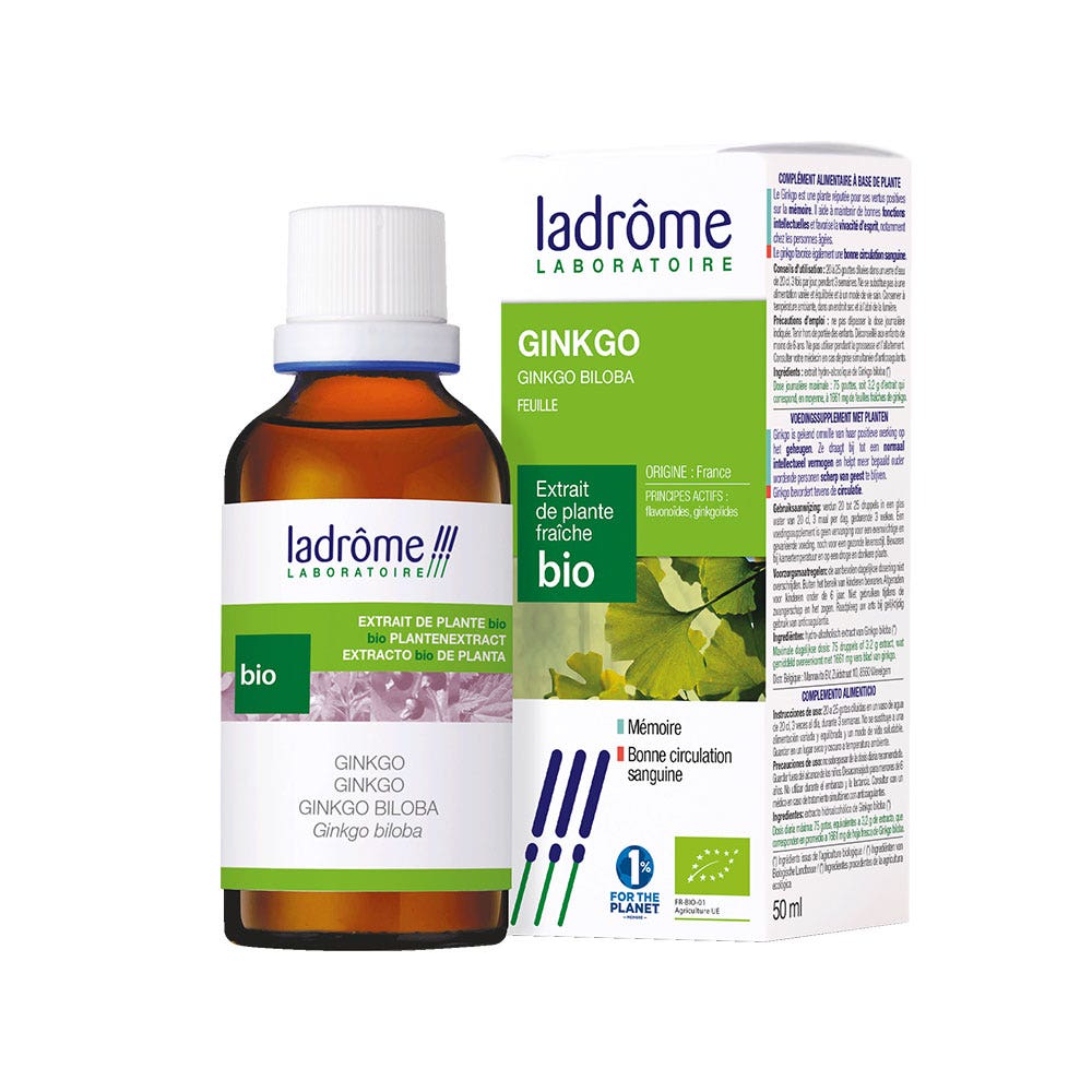 Ladrôme Extrait De Plante Ginkgo Feuille 50ml