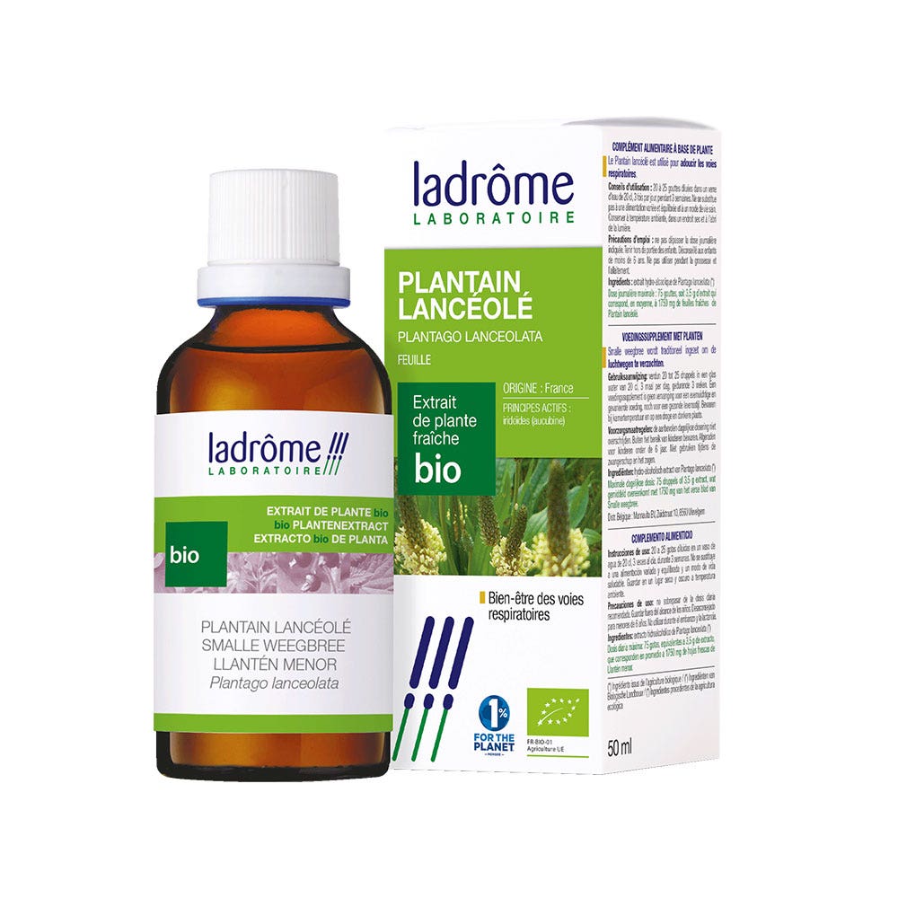 Ladrôme Extrait De Plante Plantain Lancéole Feuille 50ml