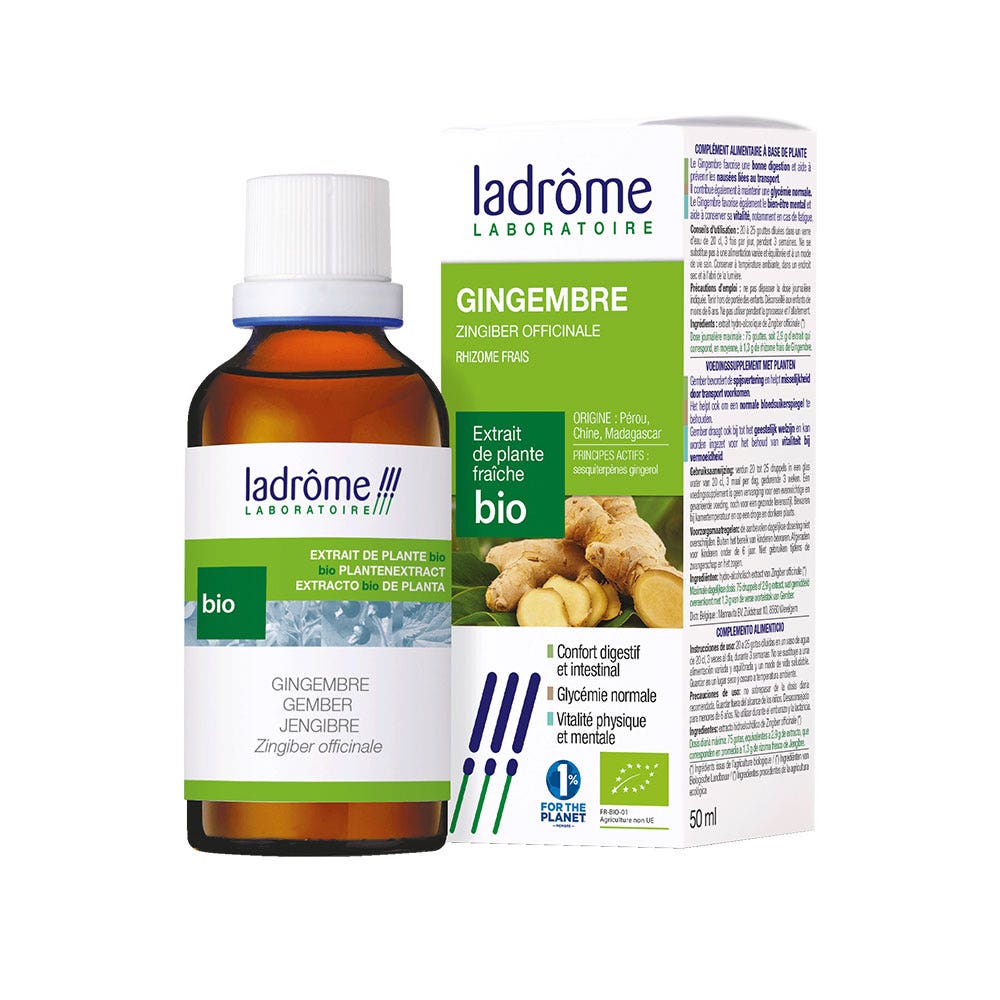 Ladrôme Extrait De Plante Gingembre Rhizome Frais 50ml