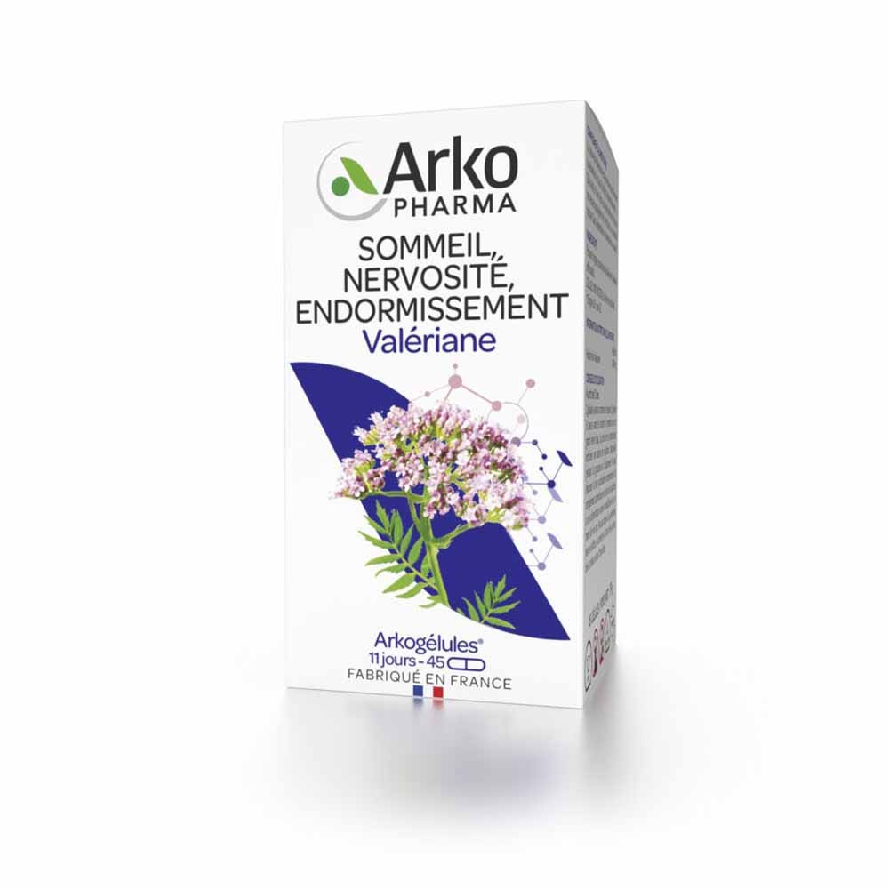 Arkopharma Arkogélules Valériane Sommeil Nervosité Endormissement 45 gélules
