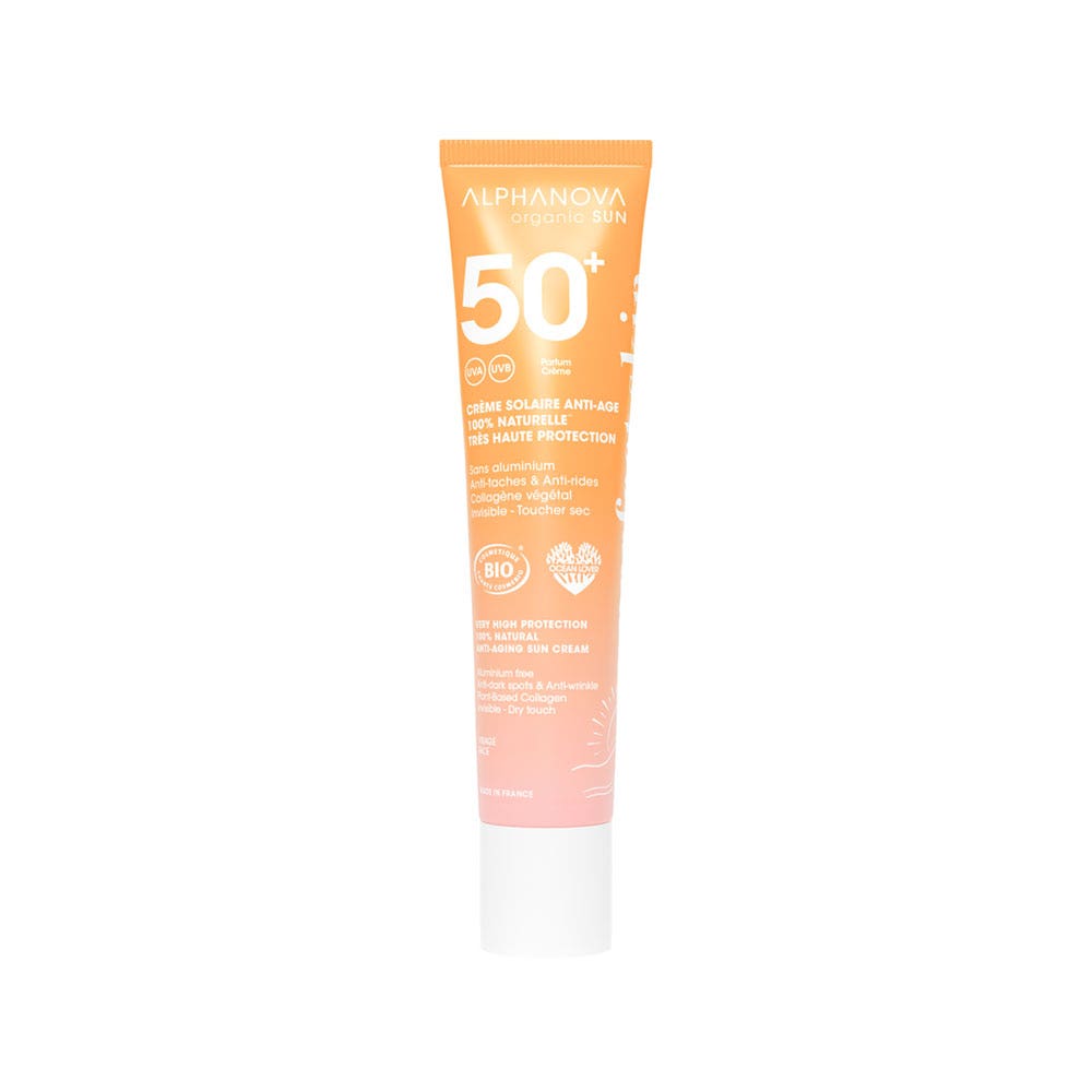 Alphanova Organic Sun Crème Solaire Anti-Age Anti-Oxydant Spf50+ 40g