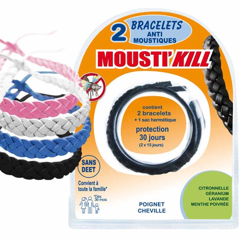 Mousti'Kill Bracelets répulsifs anti-moustiques
