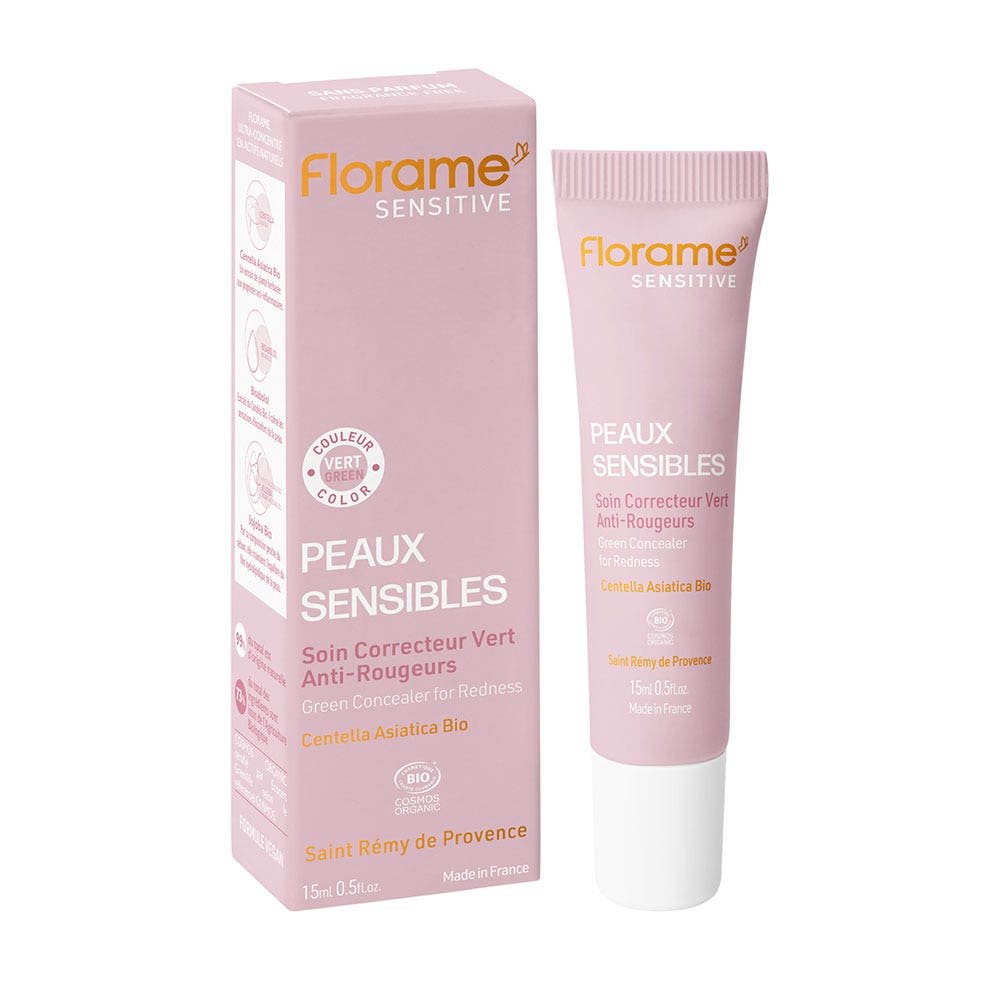 Florame Soin Correcteur Vert Anti-Rougeurs Bio 15ml