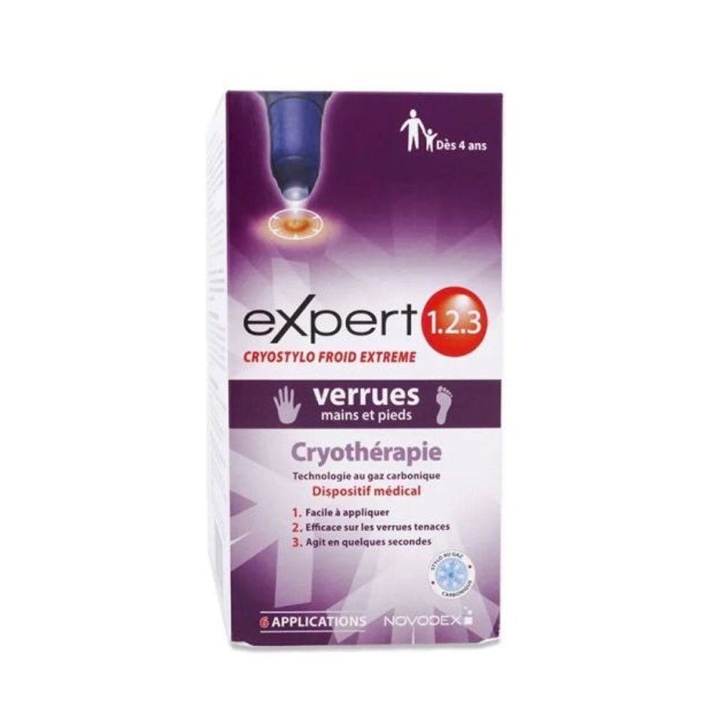 Novodex Expert 1.2.3 Cryostylo Froid extrême Verrues mains et pieds 14ml