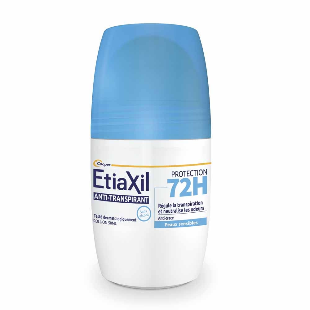 Etiaxil Anti-Transpirant Déodorant Roll-On Protection 72h Peaux Sensibles 50ml