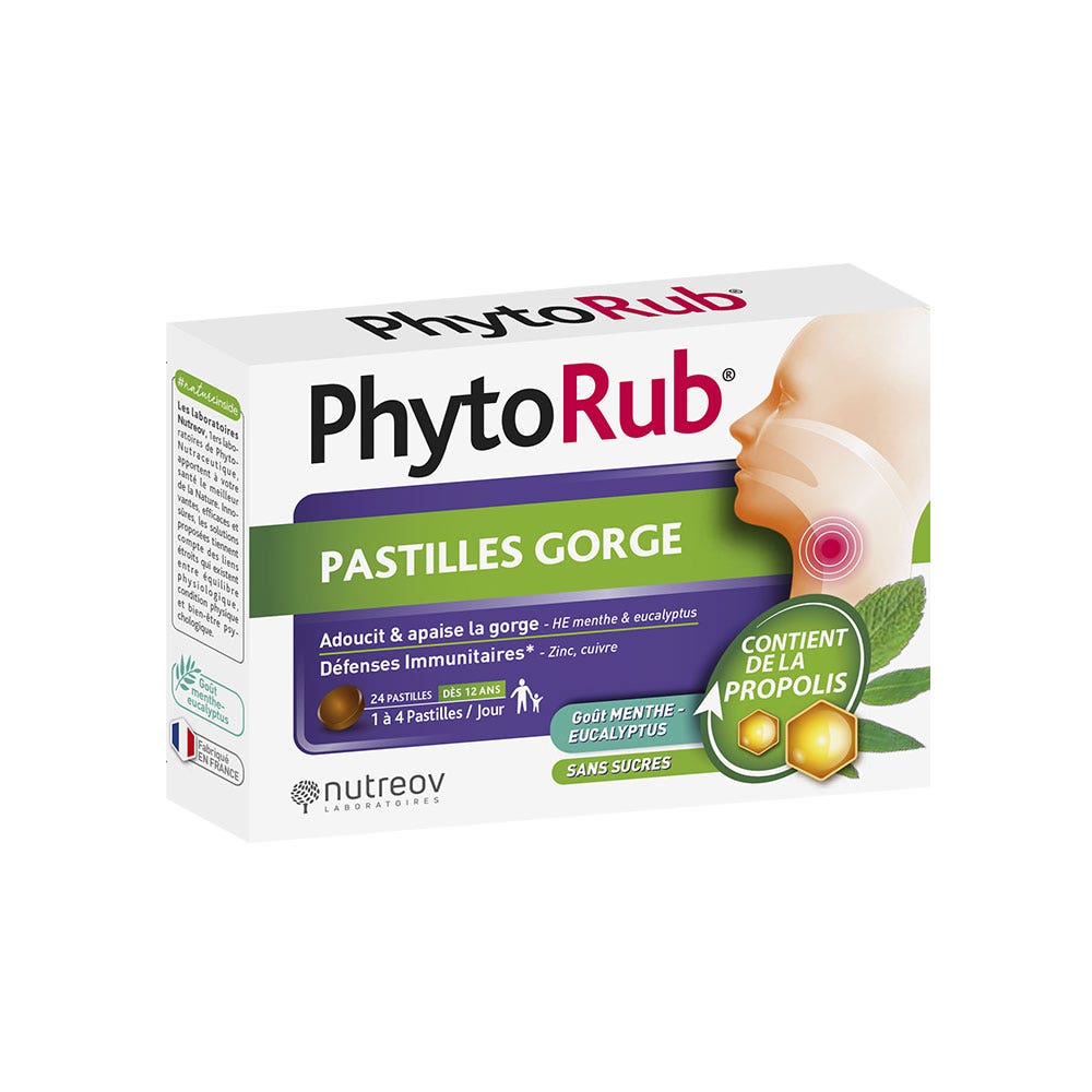 Nutreov Phyto-Rub Pastilles Gorges x24