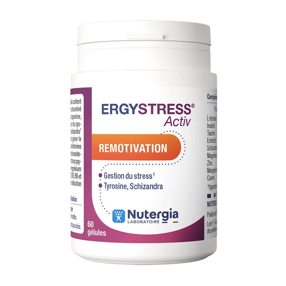 Nutergia Ergystress Activ Motivation 60 Gélules