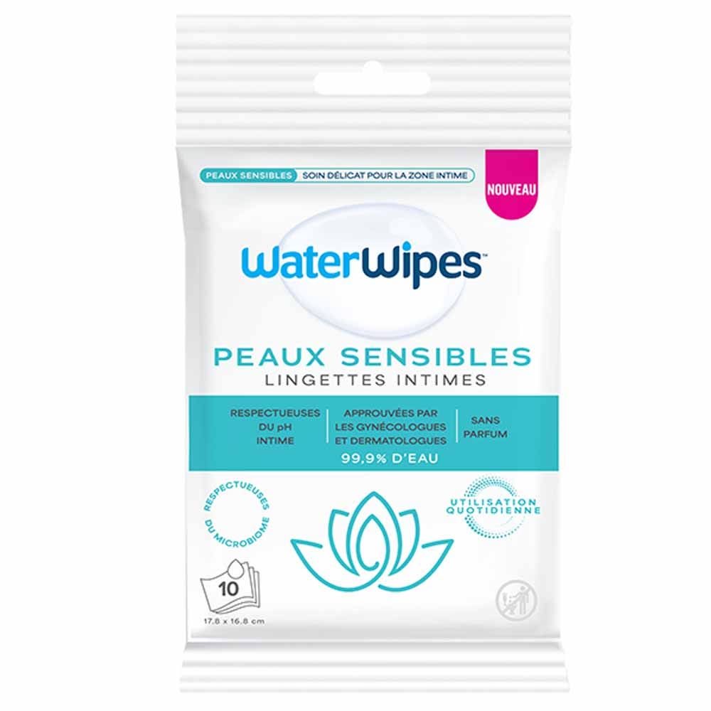 Waterwipes Lingettes Intimes Sensitive x10